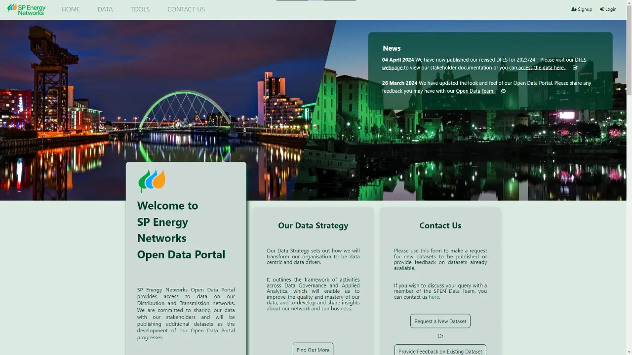 SP Energy Networks Open Data Portal